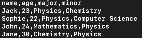 CSV Example in Python