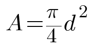 Circle area given diameter