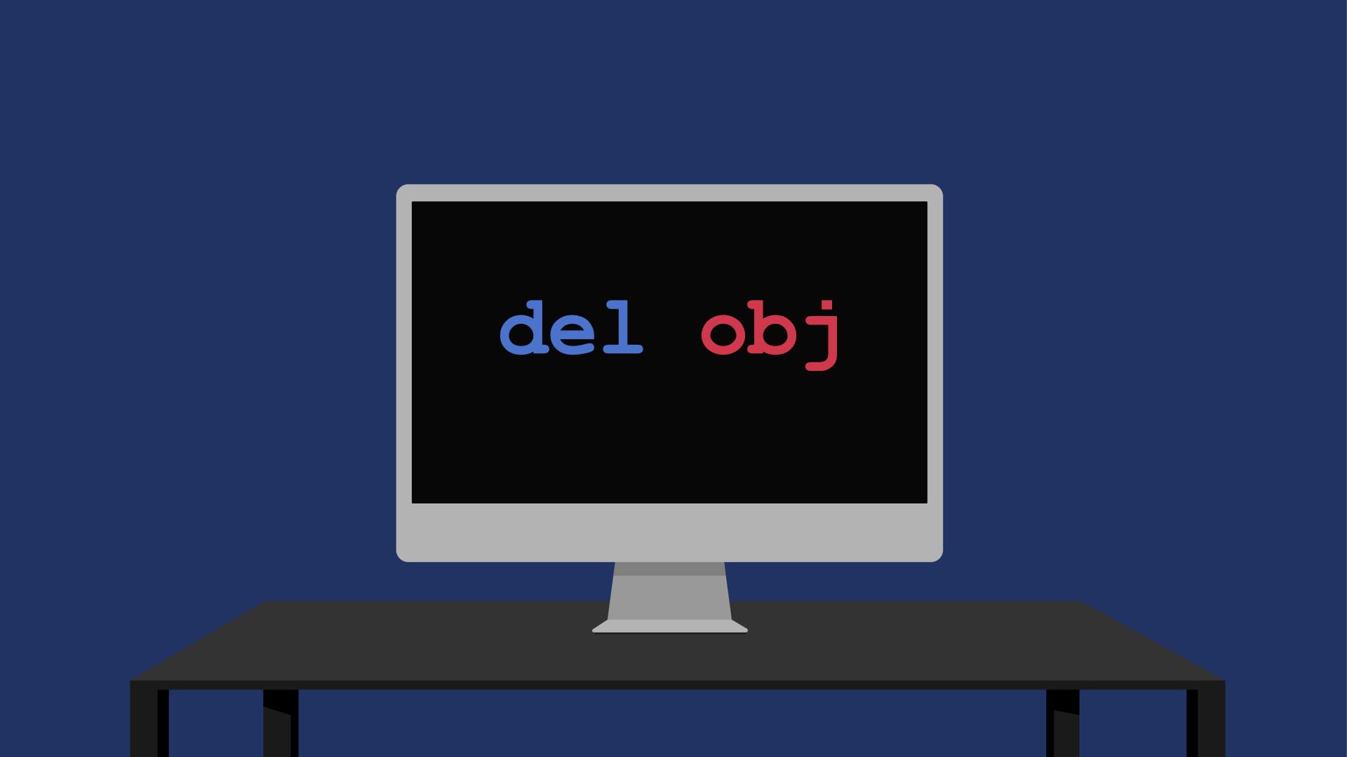 delete a Python object with the del statement