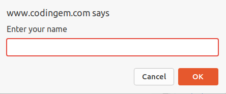 JavaScript prompt