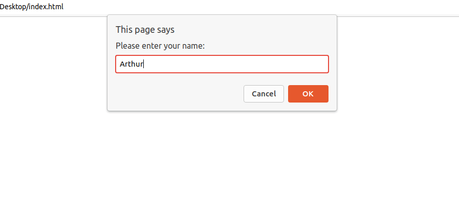 JavaScript prompt