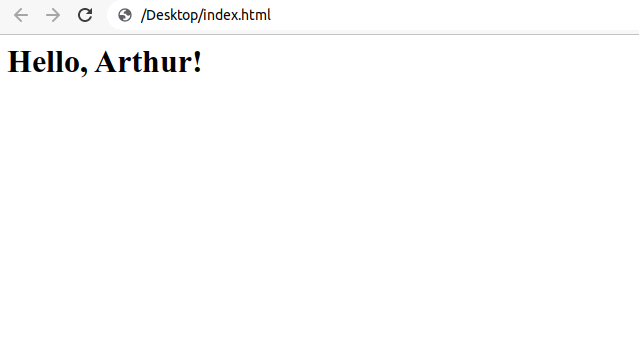 Hello HTML page