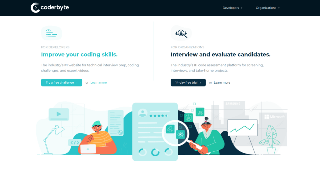 Coderbyte website to learn programming