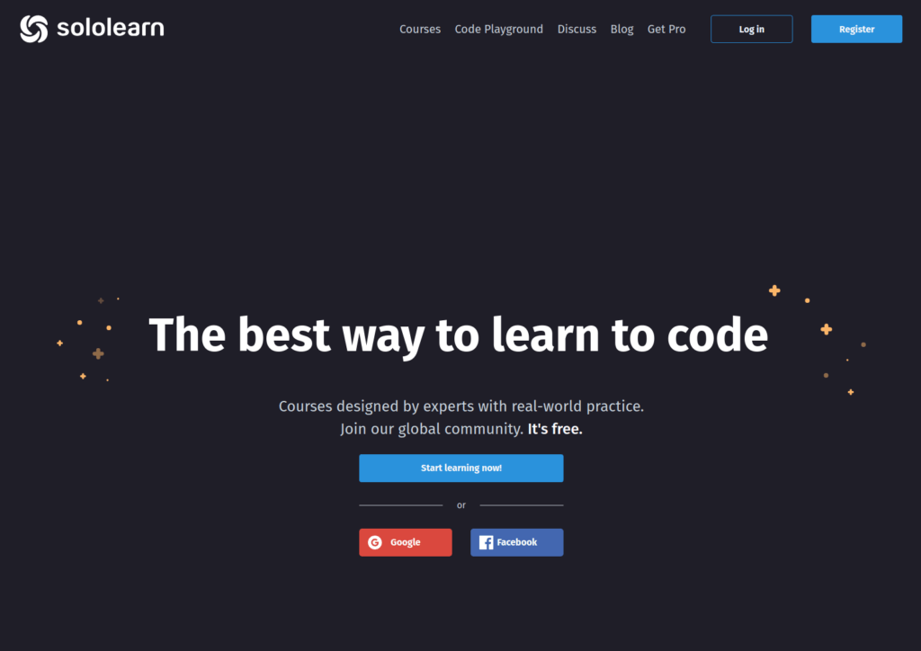 Sololearn website to learn programming