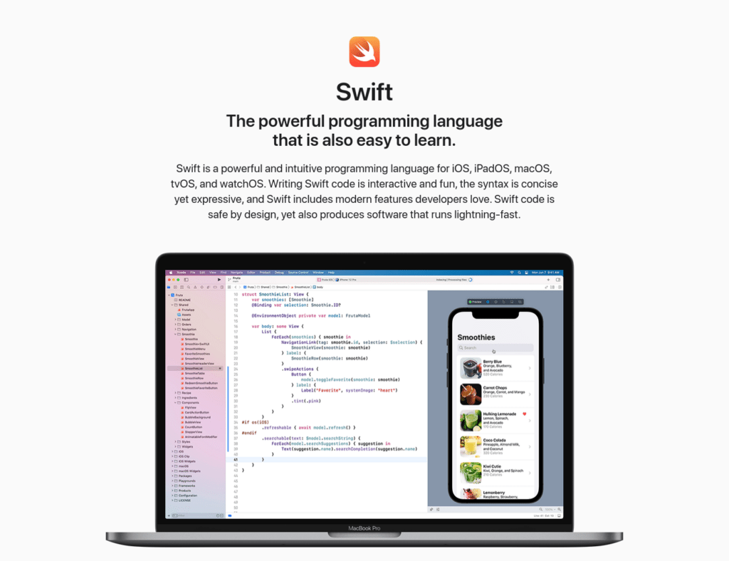 Swift home page