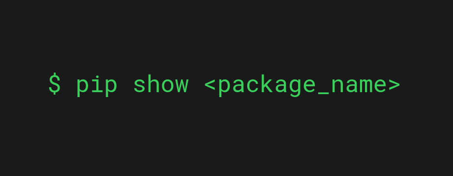 pip package install location