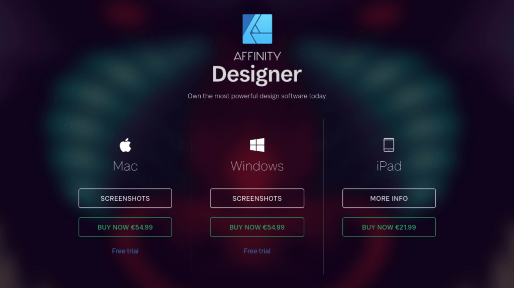 Affinity pricing table