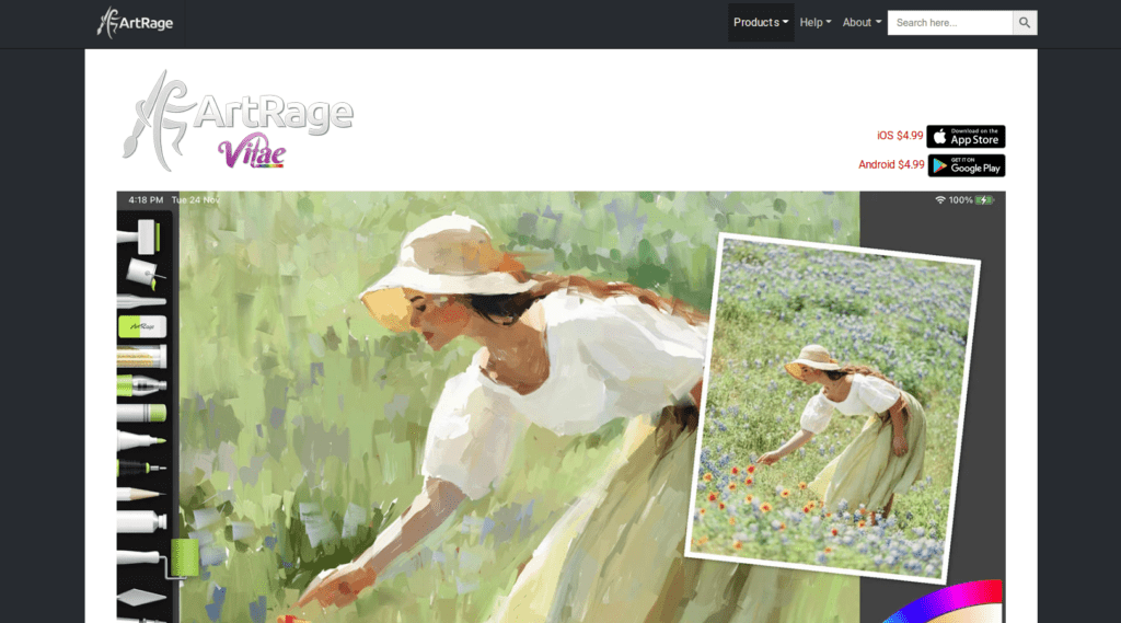 Artrage Vitae as an illustrating software