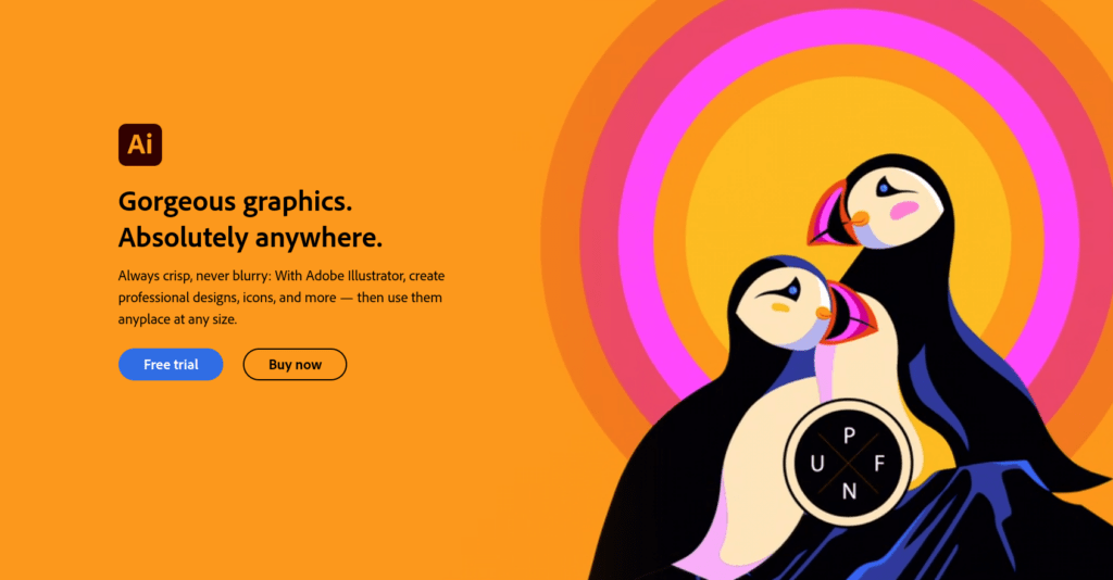 Adobe Illustrator as an illustrating software