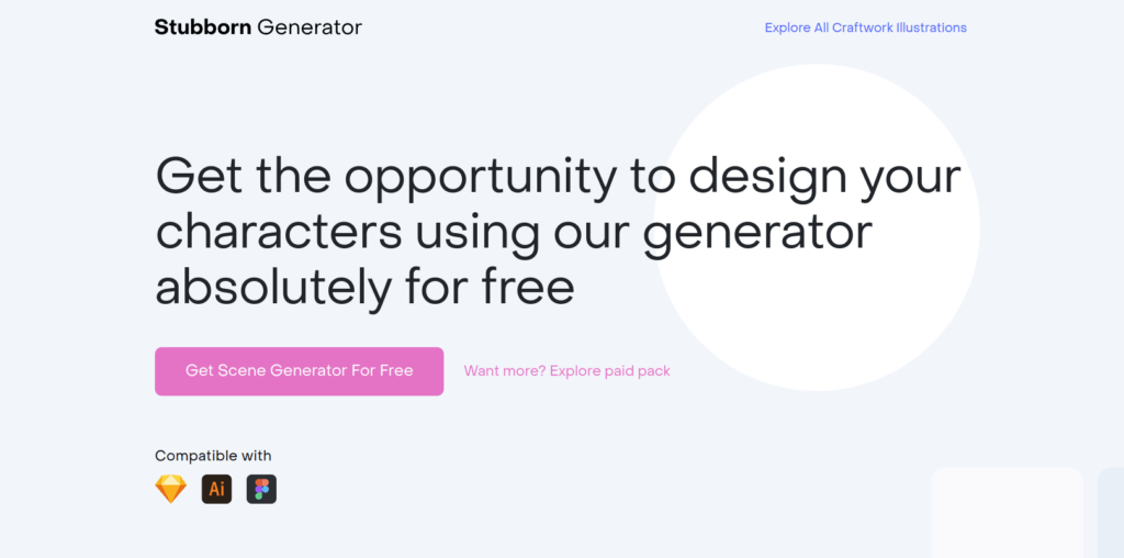 Stubborn Generator as an illustrating software