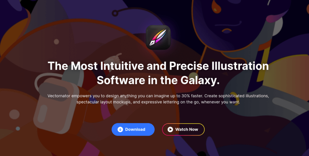 Vectornator as an illustrating software