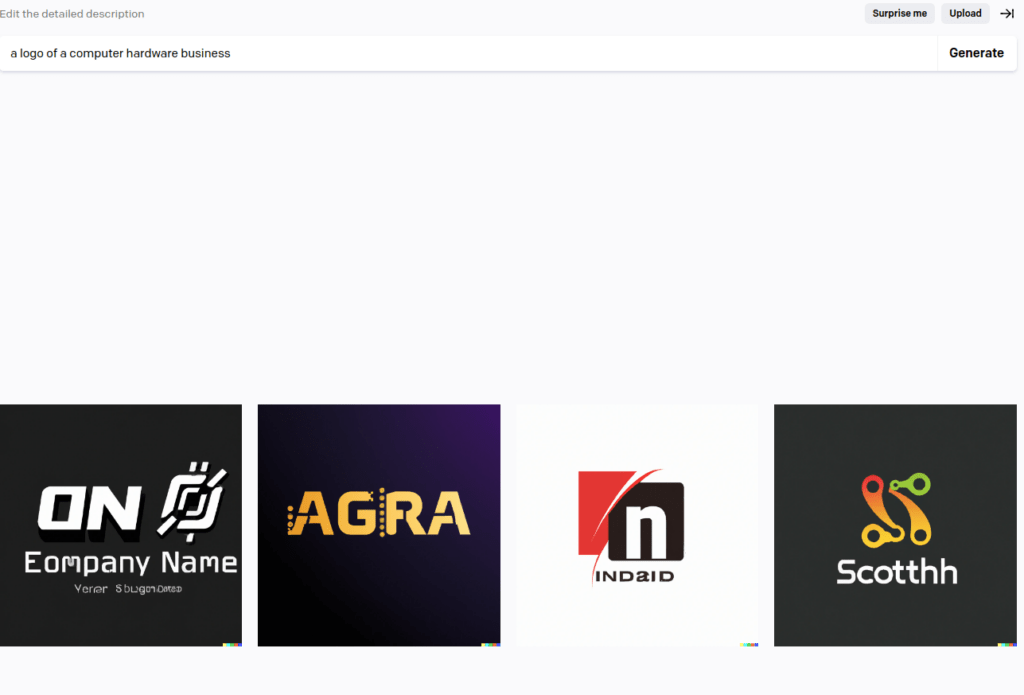 Dall-E example logos