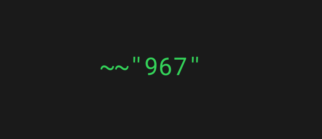 double-tilde operator string to number