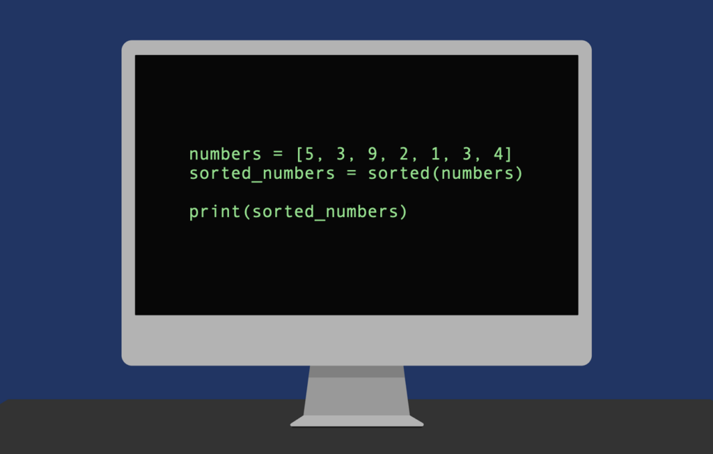 Sorting a list of numbers in Python