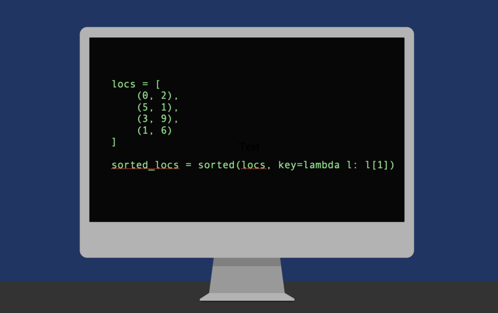 Sorting a list of tuples that represent 2D coordinates in Python