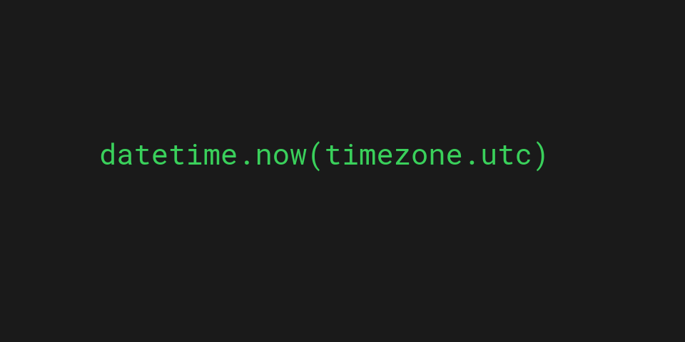 Code to get the current UTC time in Python