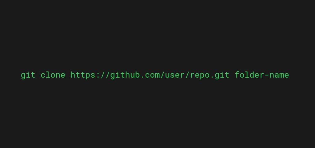 Using git clone to clone a Git repo to a particular folder with a custom name