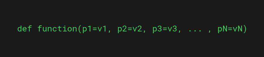 Multiple default parameters in a  function in Python
