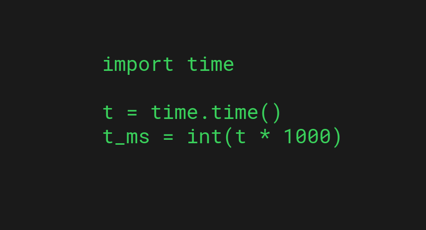 Current time in milliseconds in Python
