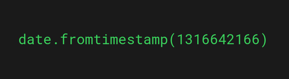 Get date from timestamp in Python