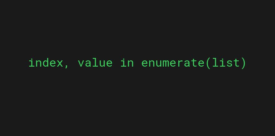 Python range alternative: the enumerate function