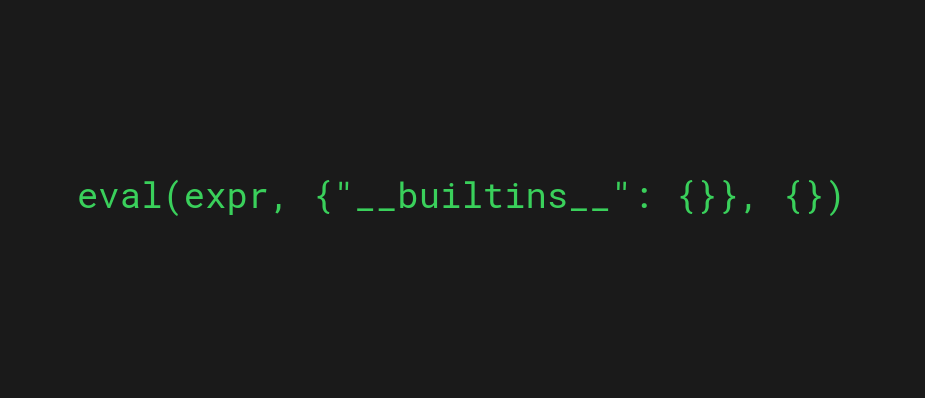 Restricting the eval function from using modules and libraries