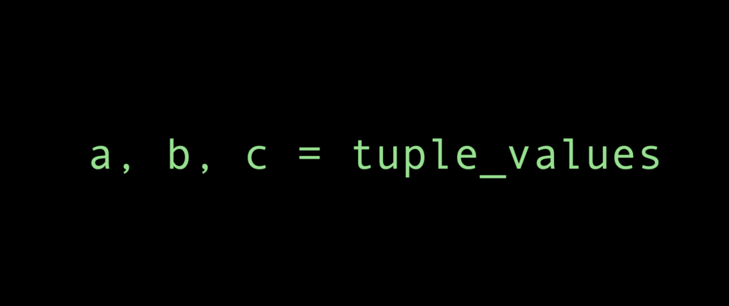 Tuple destructuring