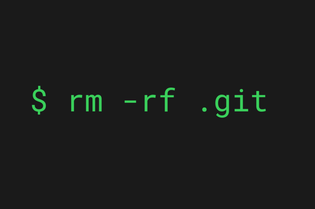 Undoing git init command by deleting the .git folder from the project on command line
