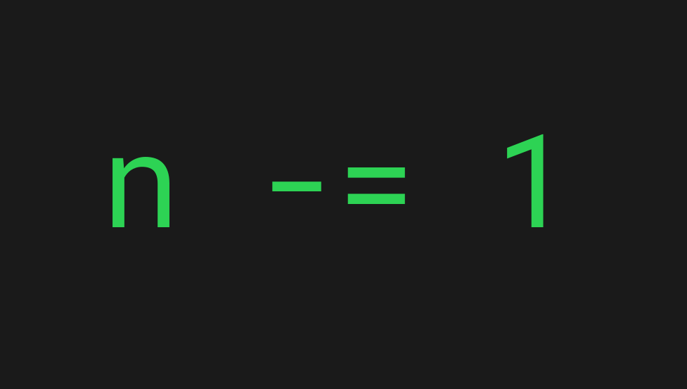 Python -= operator