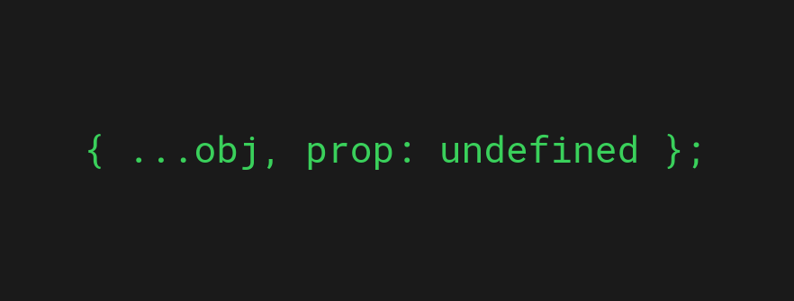 The spread operator (...) removes JavaScript object properties