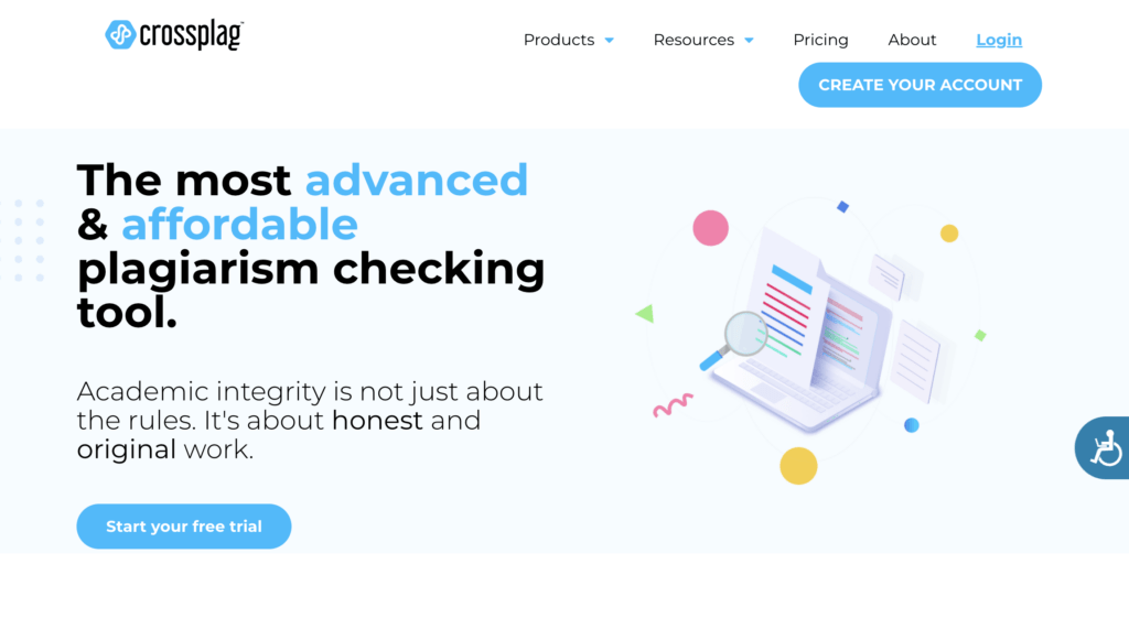 Crossplag AI content detector website