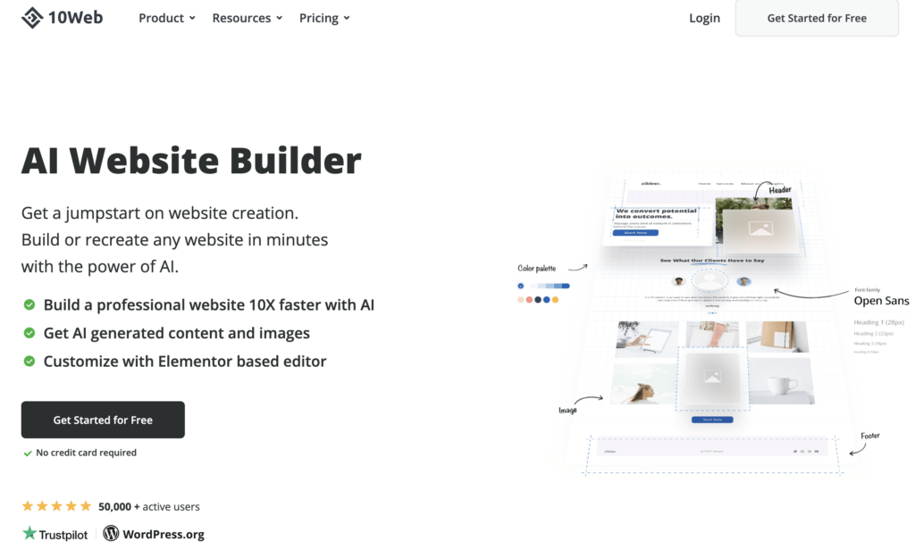 10web AI site builder