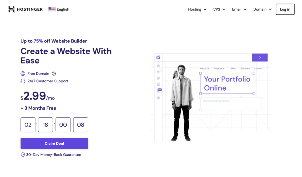 Hostinger AI website builder